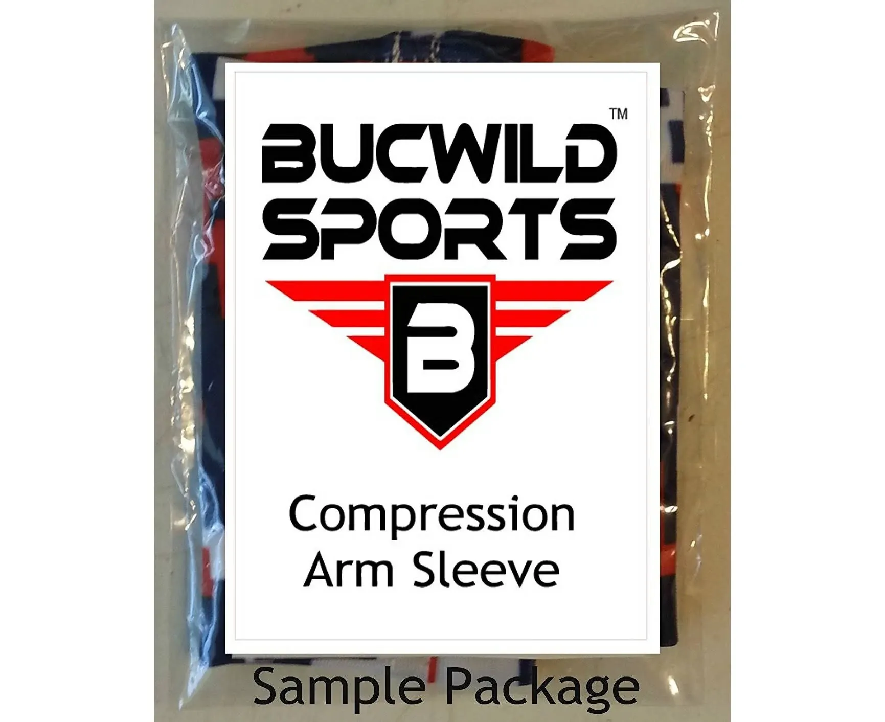 Bucwild Sports Compression Arm Sleeve - Youth & Adult Sizes - Baseball Football Basketball Sports (1 Arm Sleeve)