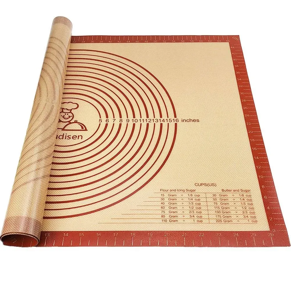 Extra Large Pastry Mat  Non-Slip Silicone Baking Counter Mats With Measurements