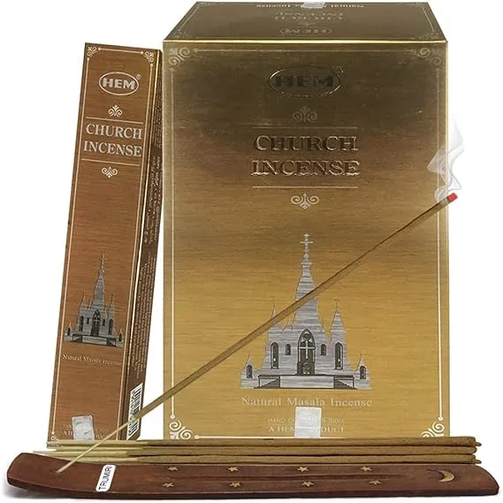 Church Incense Sticks and Incense Stick Holder Bundle Insence Insense Hem Incense Sticks