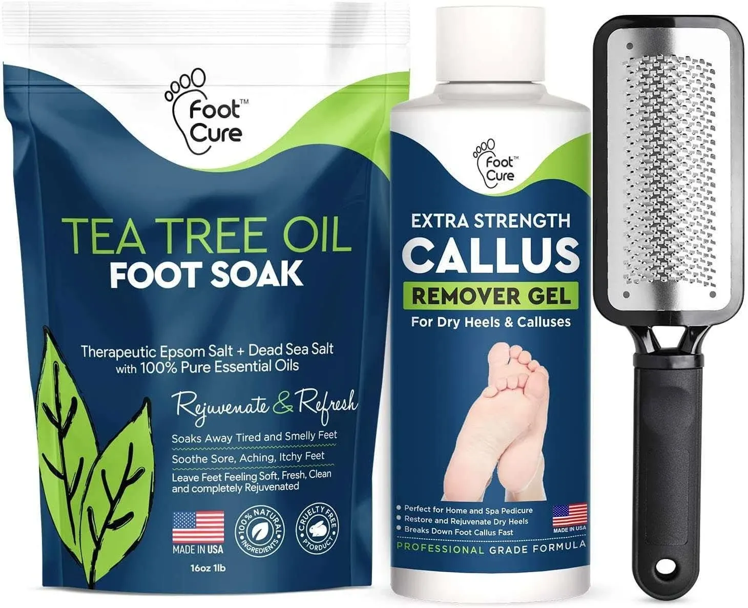 Tea Tree Foot Soak, Callus Remover Gel - Extra Strength Callus Remover Gel & Foot ...