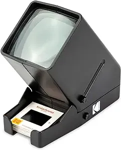 KODAK 35mm Slide and Film Viewer - Battery Operation, 3X Magnification, LED Lighted Viewing – for 35mm Slides & Film Negatives