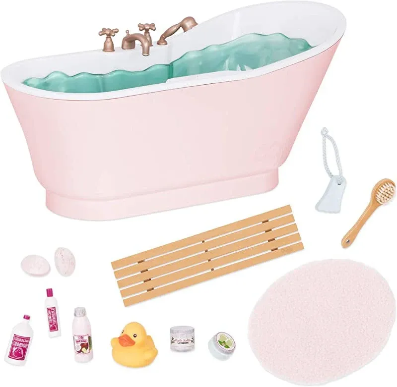 Our Generation Bath & Bubbles Bathtub Accessory Set for 18" Dolls