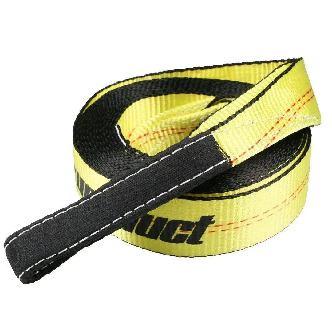 Recovery Tow Strap 2in X 20ft Heavy Duty 20,000 lbs Break Strength, Use for Emergency Towing Rope, Tree Saver, Winch Extension, Triple Reinforced Loops, Protective Sleeves,Car Accessories