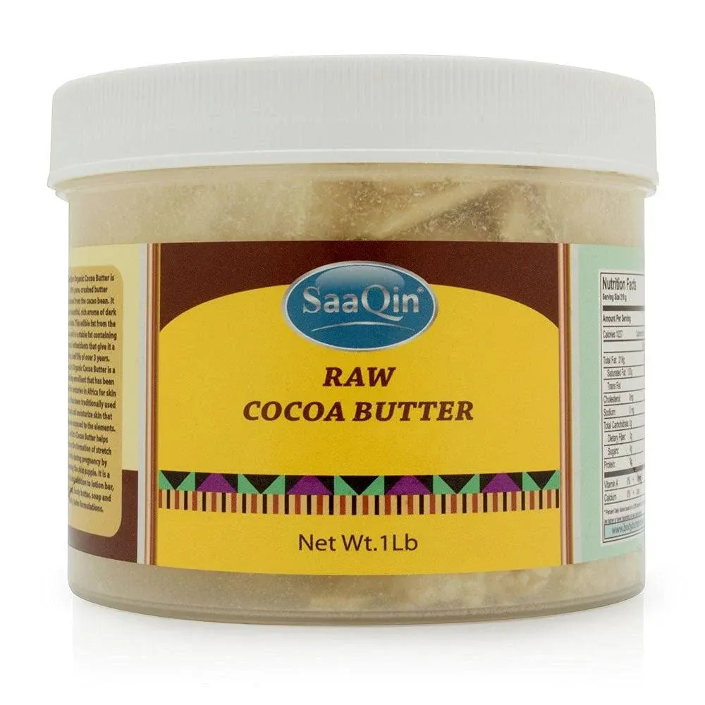 Saaqin 1 lb of Raw Cocoa Butter by HalalEveryDay