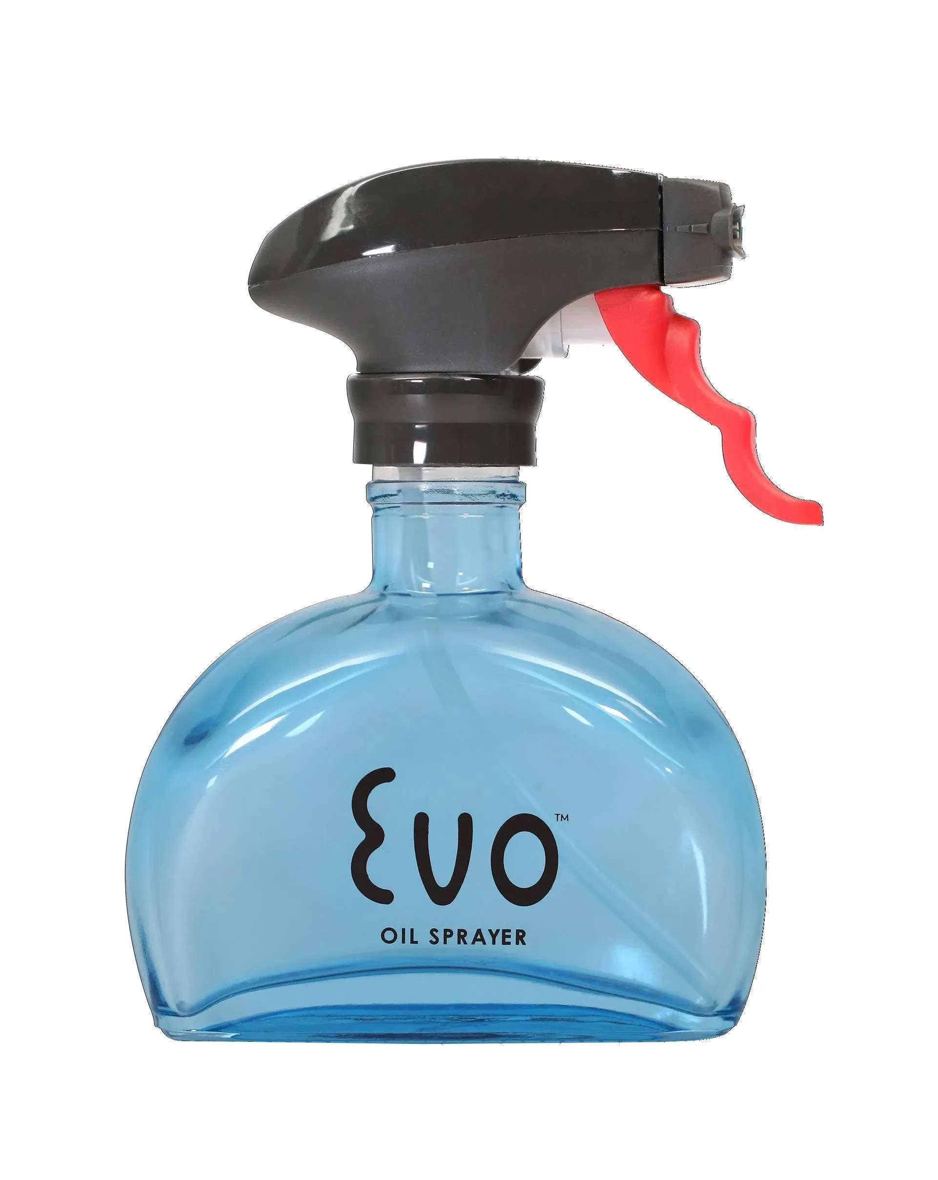 Evo Glass Non-Aerosol Trigger Oil Sprayer Bottle for Oils (6oz, Blue)