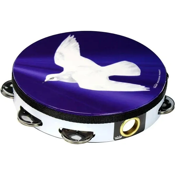 Remo TA-9108-18 Praise Tambourine - Religious Dove, 8"