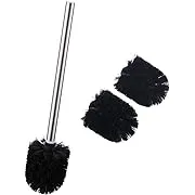 Toilet Brush Head, Angle Simple Replacement Brush Head, Toilet Bowl Brush Head, Toilet Bowl Cleaning Brushes, Toilet Scrubber, Brush Wand with 3 Brush Heads