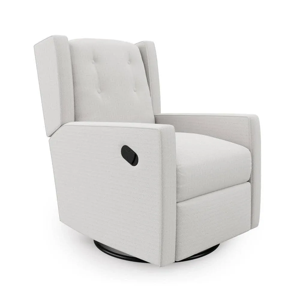 Baby Relax DE86293 Mikayla Swivel Glider Recliner Chair, White