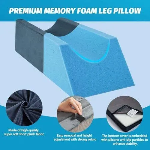 Joywoo Memory Foam Leg Elevation Pillow - Post-surgery, Knee And