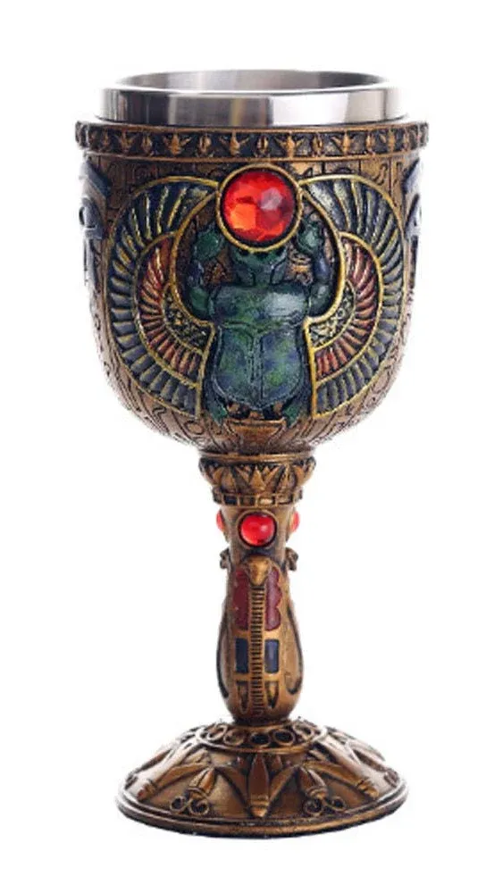 Egyptian Scarab Chalice