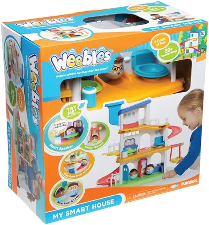 Weebles My Smart House: Toddler Toy with Smart Speaker, Sounds, Songs - 3 Floors