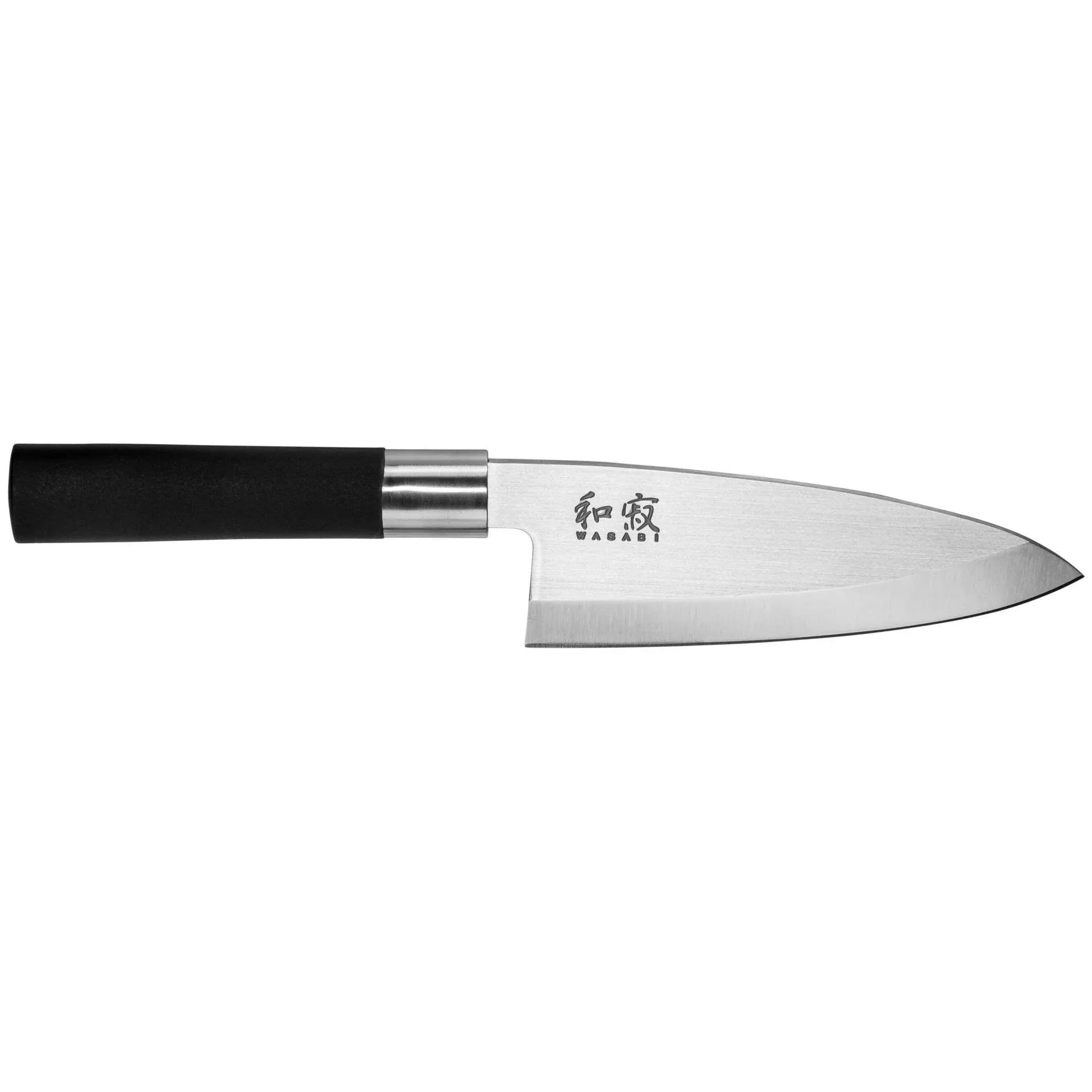 Kai Wasabi Deba Knife 6", Traditional Japanese Knife For Fish And Poultry, Stainless Steel Blade, Comfortable Handle, Handcrafted Japanese Kitchen Knives