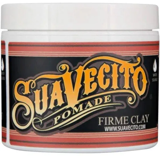 Suavecito Pomade Firme Clay - Strong Hold Hair Clay For Men - Low Shine Matte Hair Clay Pomade For Natural Texture Hairstyles