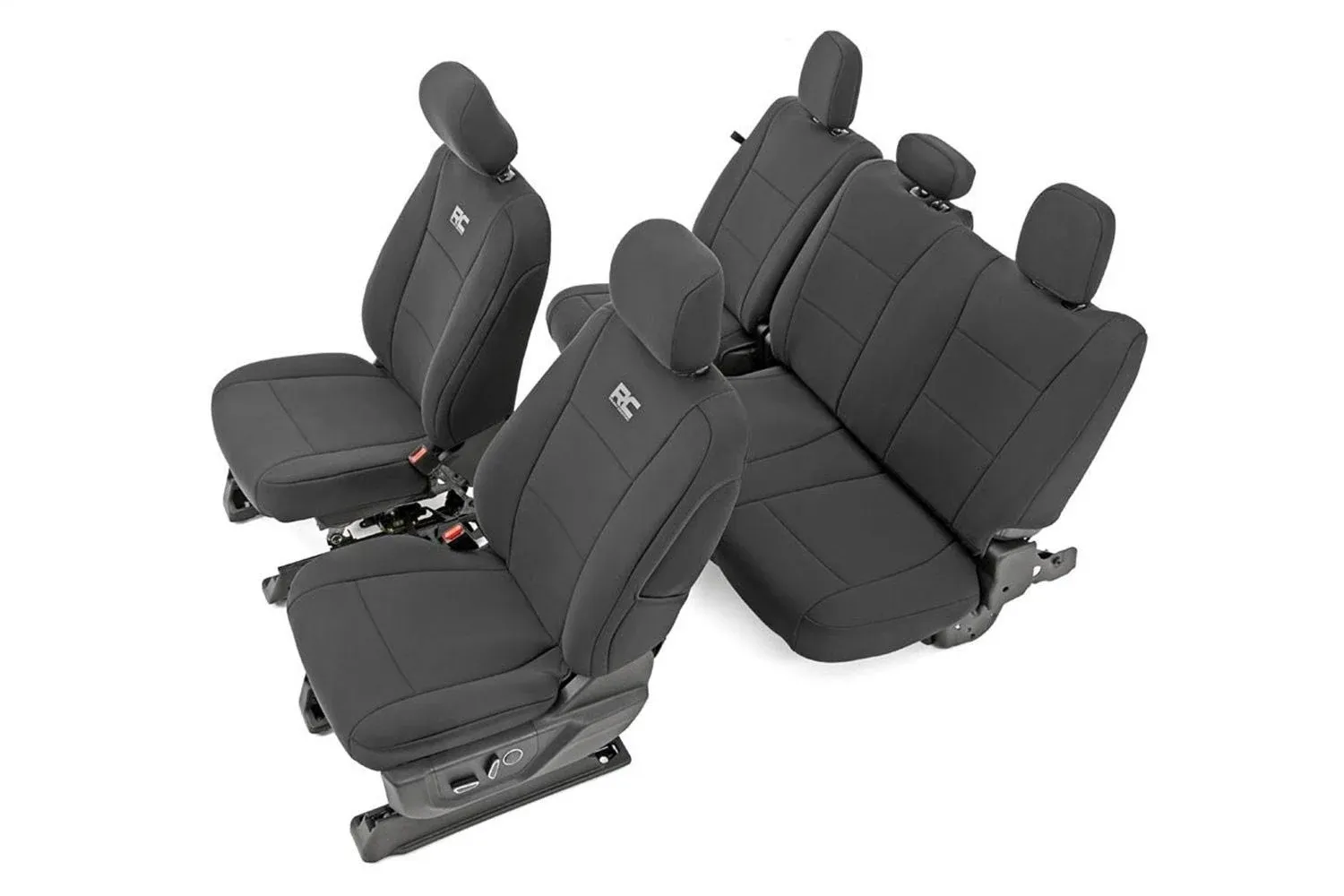 Rough Country Neoprene Seat Cover Set for 15-23 F-150 | 17-22 F-250/350 - 91018