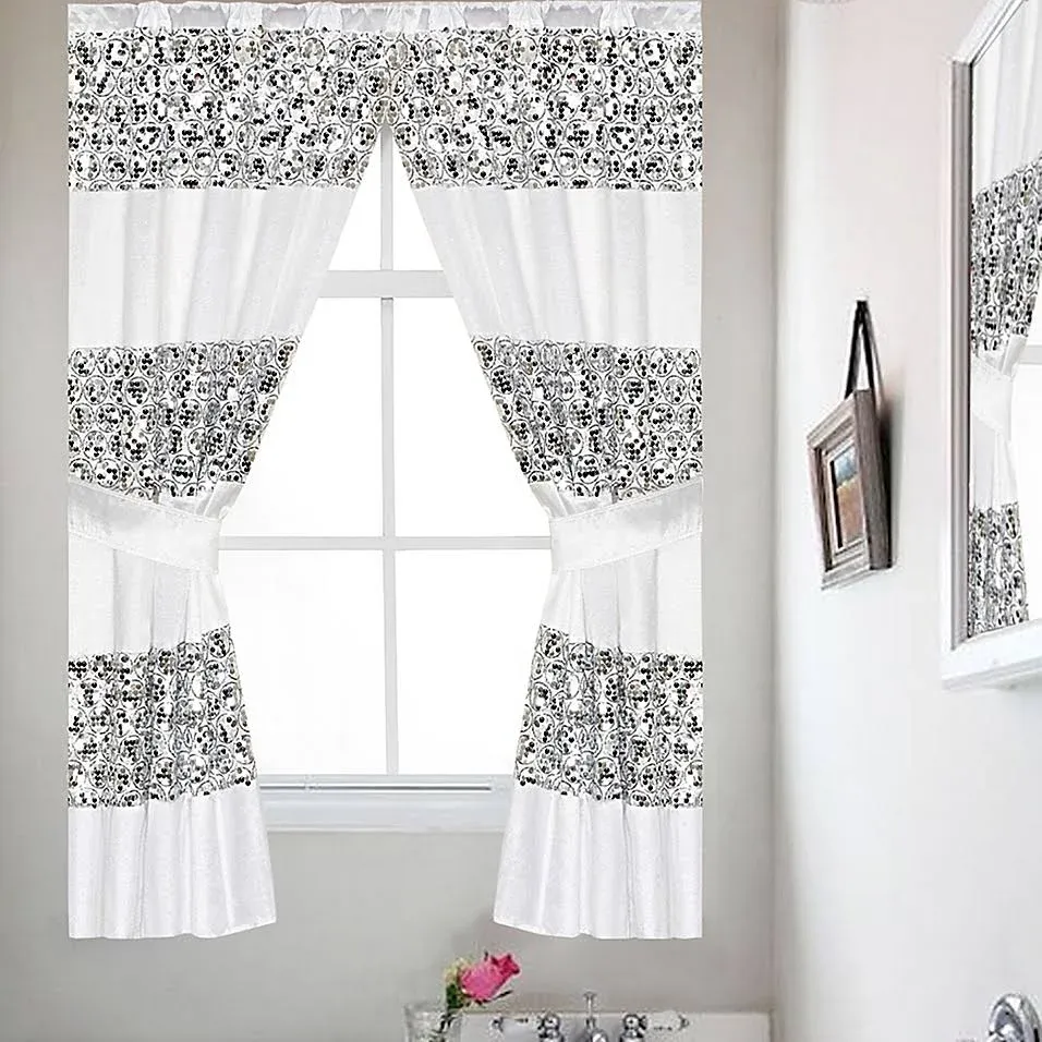 White Sinatra Window Curtain