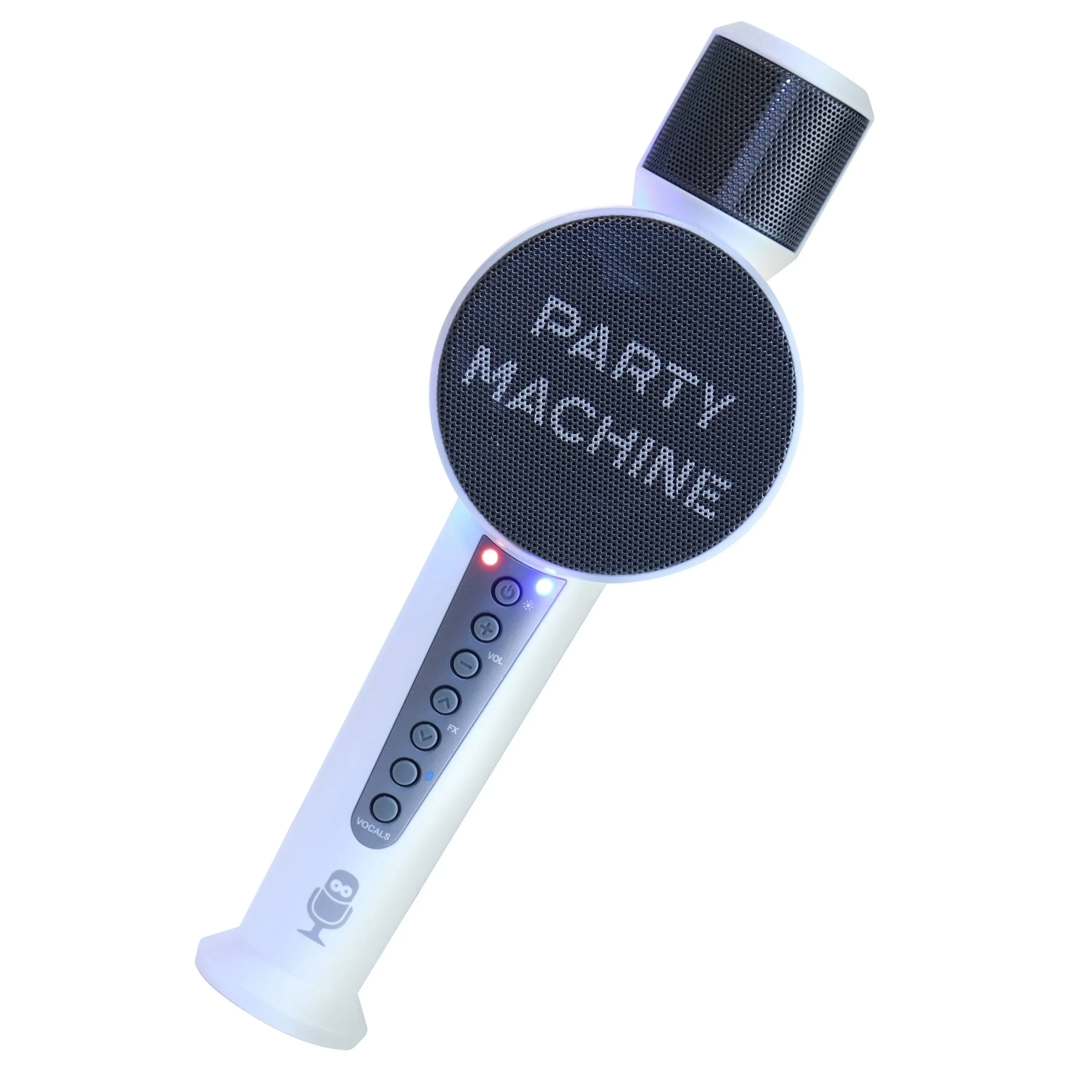 Singing Machine Party Machine Karaoke Microphone in White