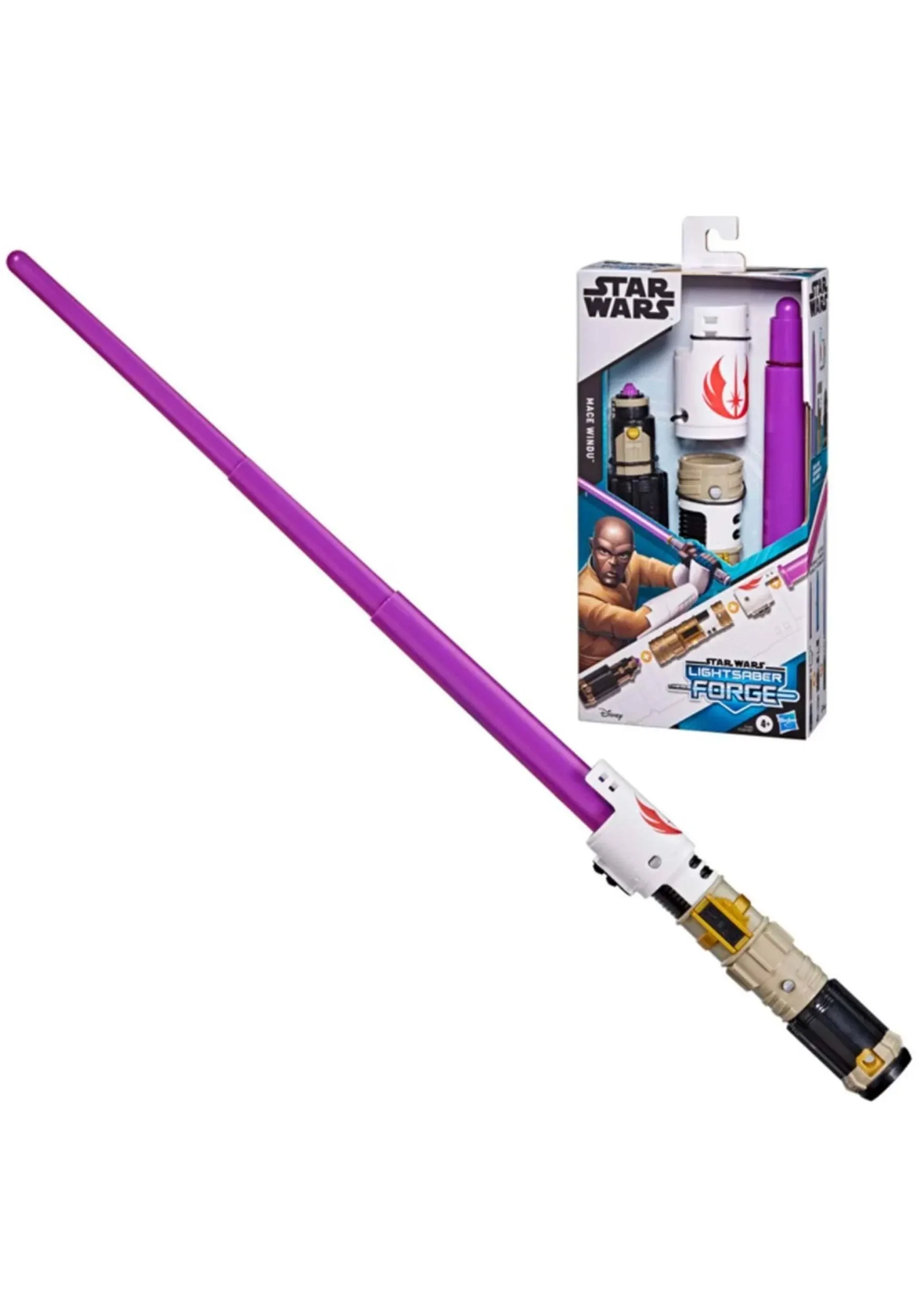 New 2021  Star Wars Lightsaber Forge  Mace Windu Purple Lightsaber Toy