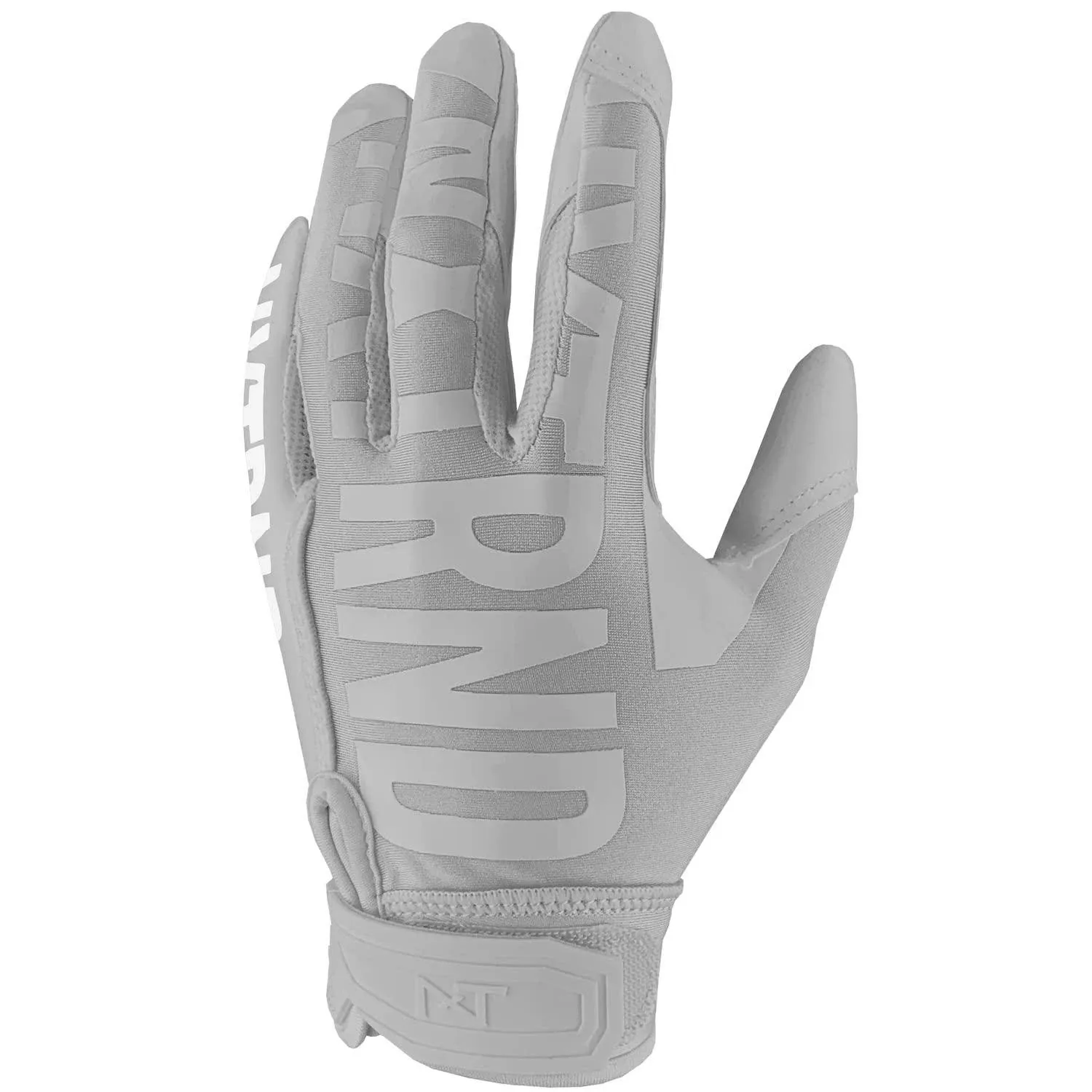 "Nxtrnd G1 Pro Football Gloves, Men'S & Youth Boys Sticky Receiver Gloves (Grey, Youth Large)"