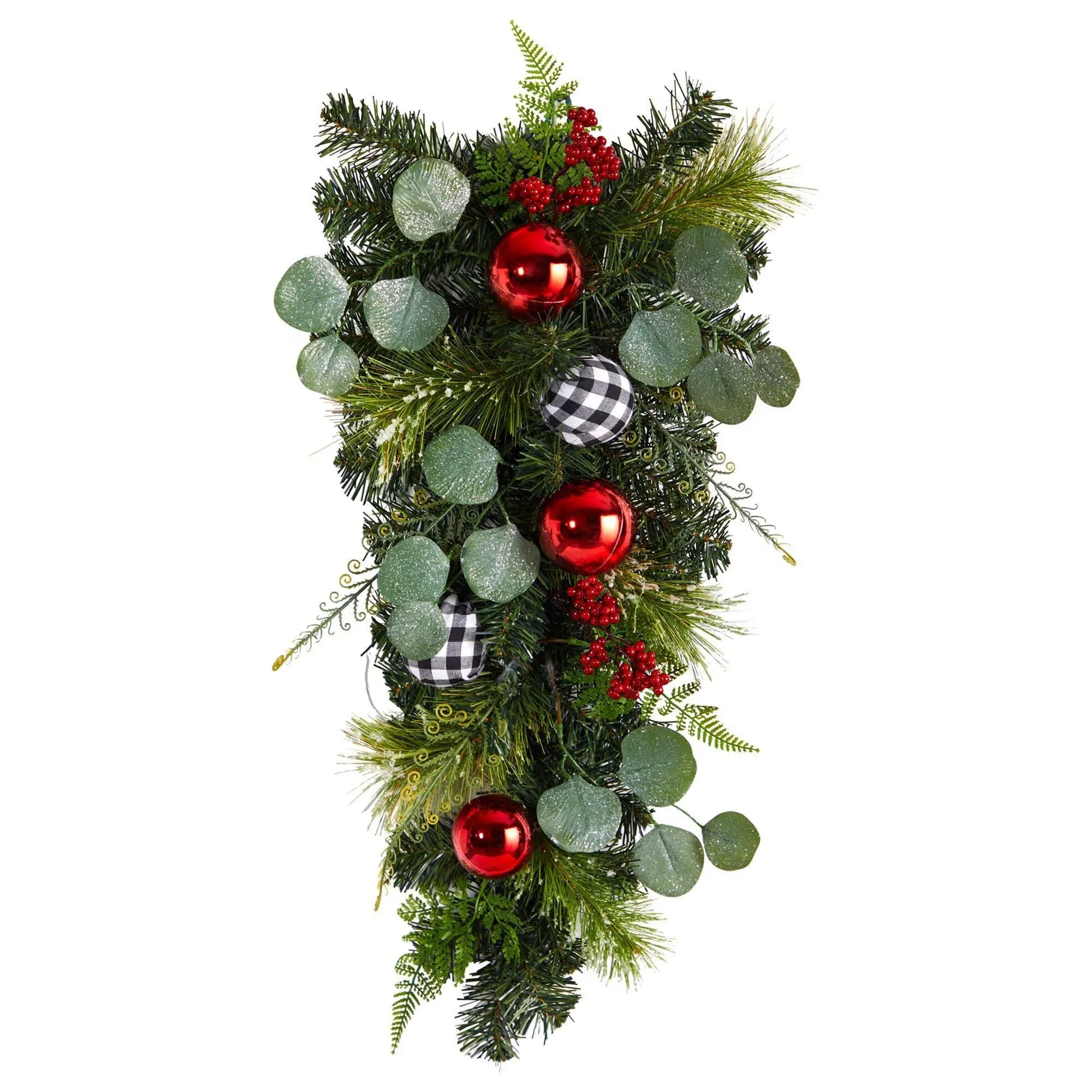 Nearly Natural 26” Holiday Christmas Greenery Ornament Artificial Swag