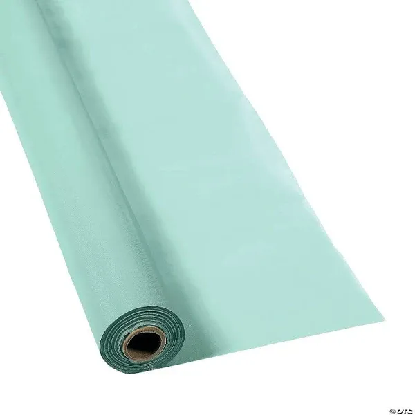 Mint Green Plastic Tablecloth Roll, Party Supplies, 1 Piece