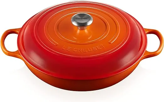 Le Creuset Enameled Cast Iron Signature Braiser, 5 qt. , Flame