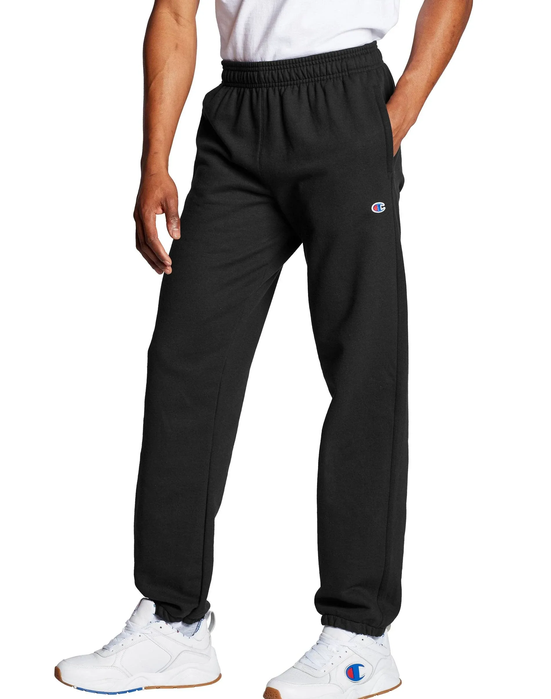 Champion Men's Sweatpants, Powerblend, Relaxed Bottom Pants for Men (Reg. Or Big & Tall)