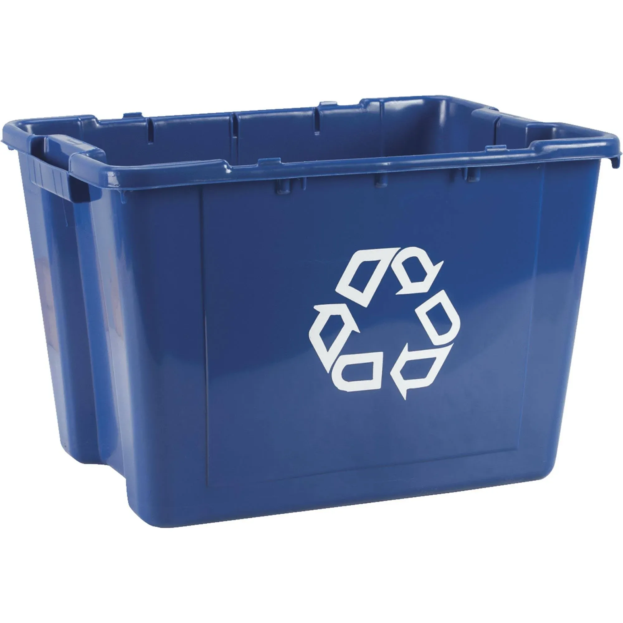 Rubbermaid Recycling Bin 14 Gallon Blue