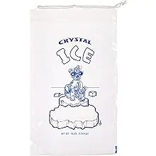 367706872 Drawstring Ice Bag, Dog 10 lb, 20" x 12" (Pack of 500)