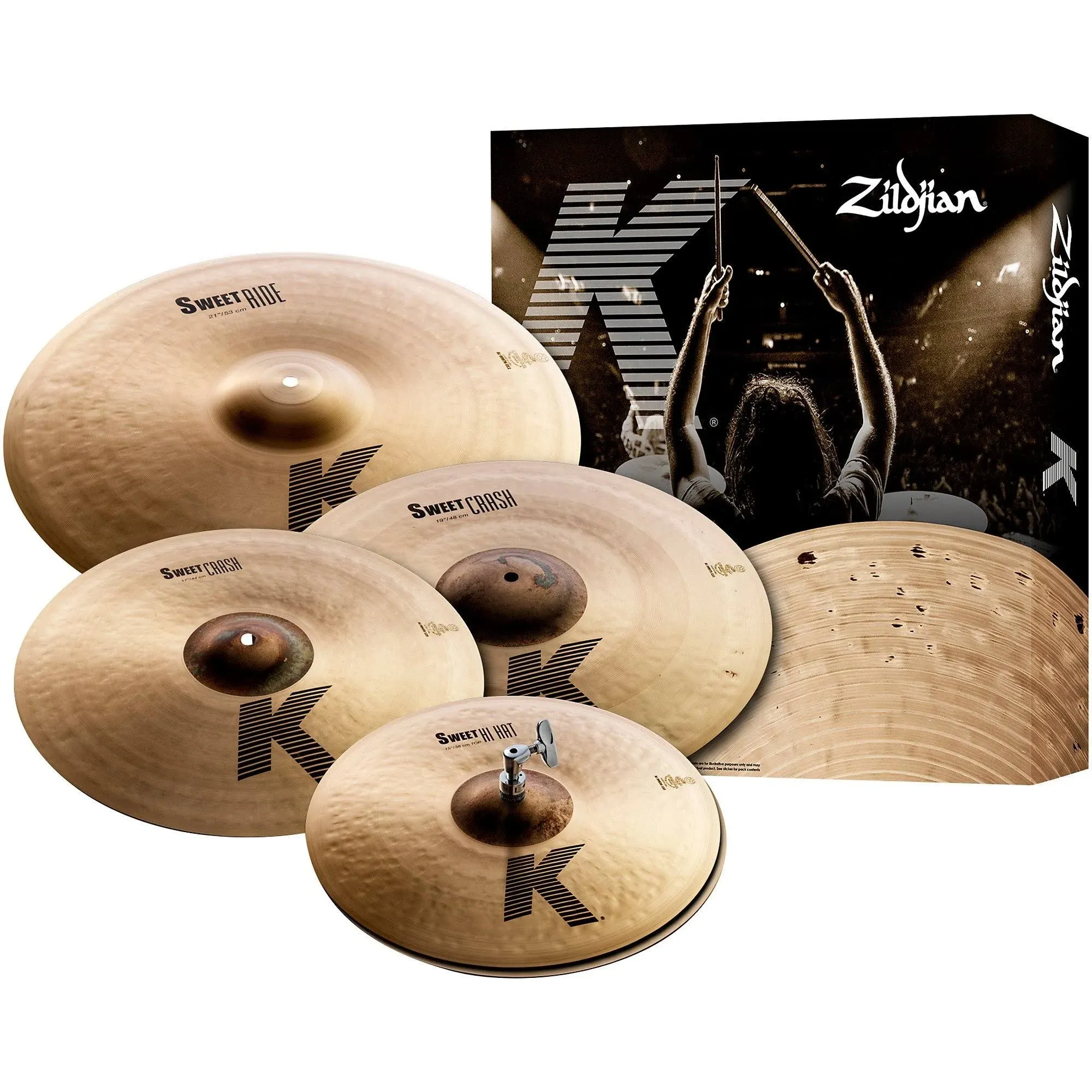 Avedis Zildjian Company K Sweet Cymbal Set - 15/17/19/21 inch