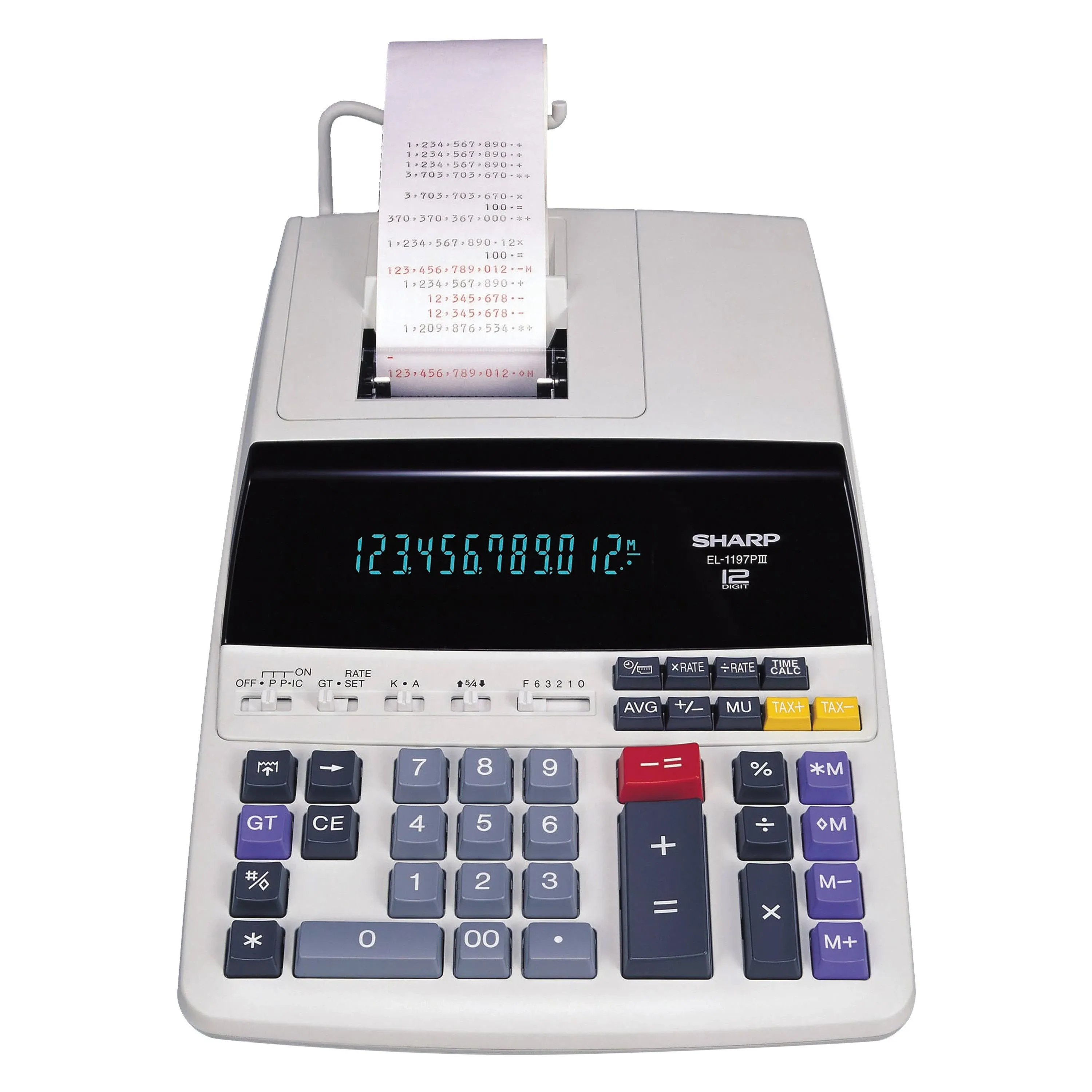 Sharp EL-1197PIII 12-Digit Desktop Calculator