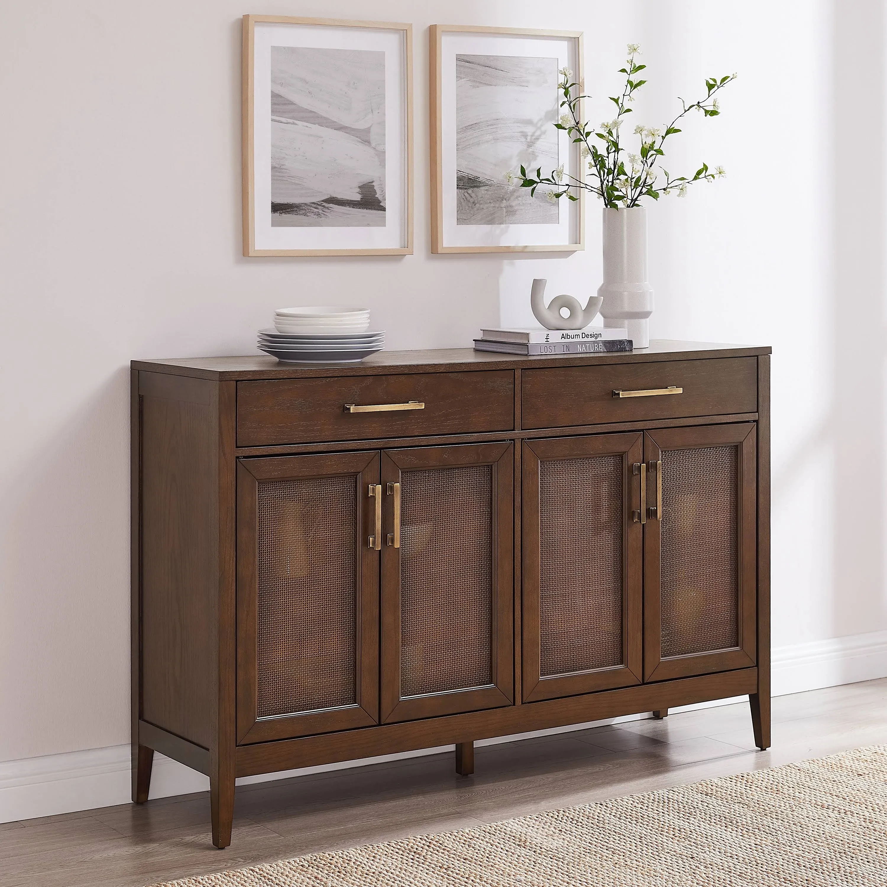 Crosley Milo Sideboard - Dark Brown