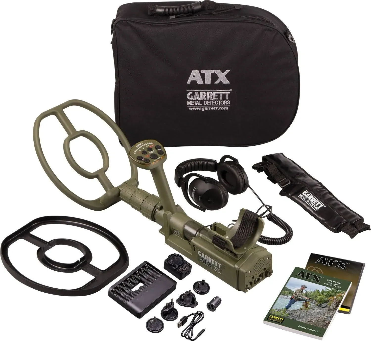 Garrett Atx Deepseeker W/11x13 Closed Dd Coil Metal Detector 1140830