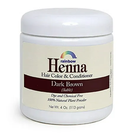 Rainbow Research Henna Hair Color and Conditioner Persian Dark Brown Sable - 4 oz