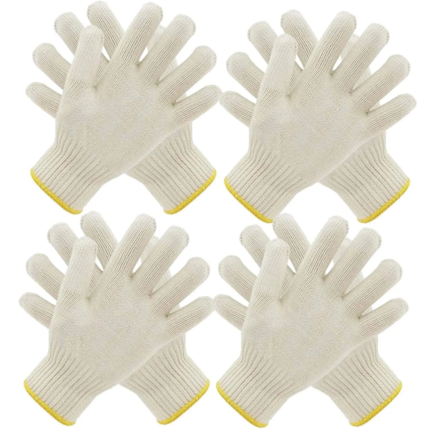 4 Pairs Oven Gloves with Fingers,Gloves for Cooking,Grill Gloves,BBQ Gloves,G...