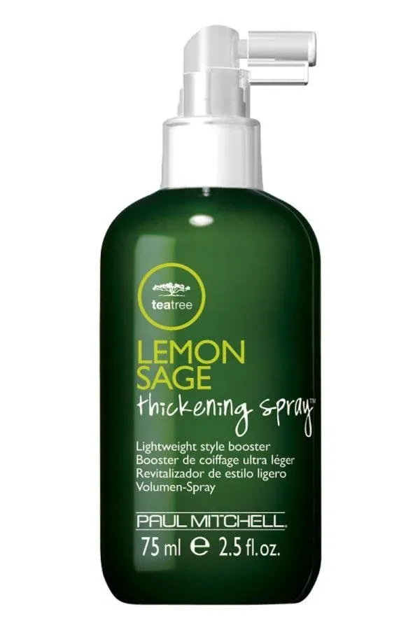 Tea Tree Lemon Sage Thickening Spray, Builds Body + Boosts Volume, For Fine Hair