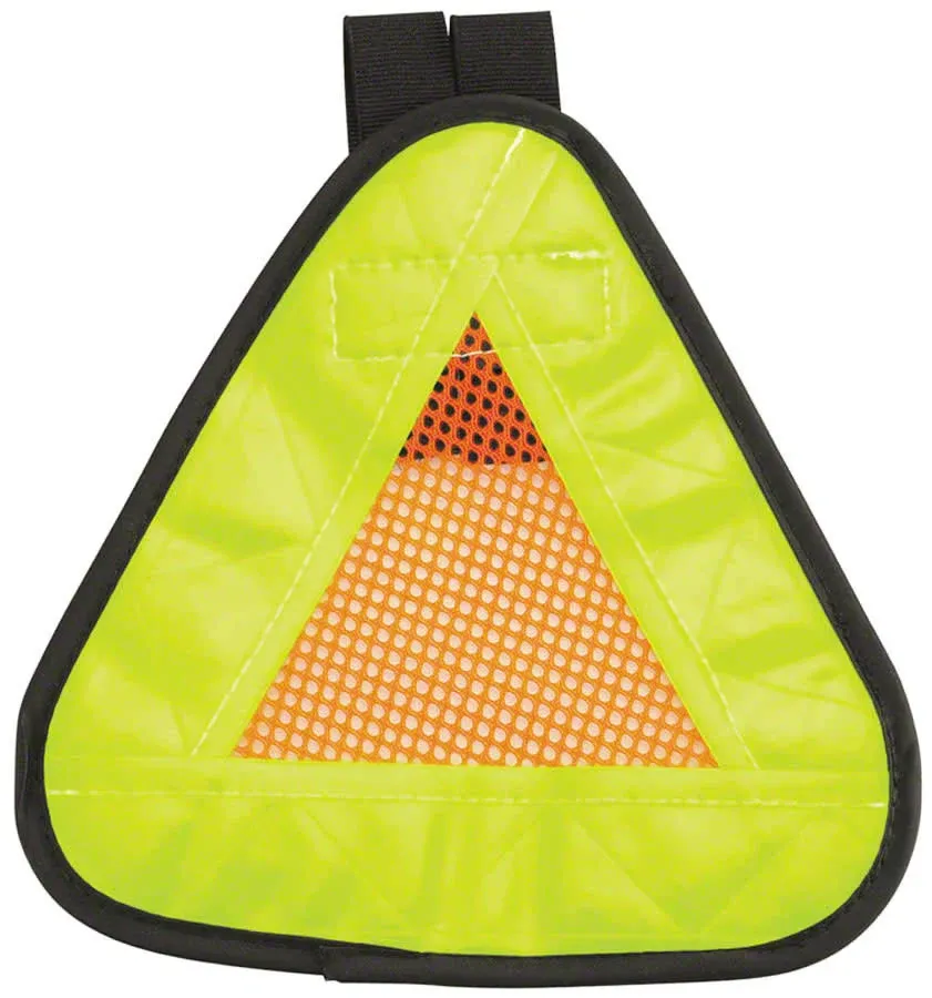 Aardvark Reflective Triangle Yield Symbol 7x7" with Velcro Strap