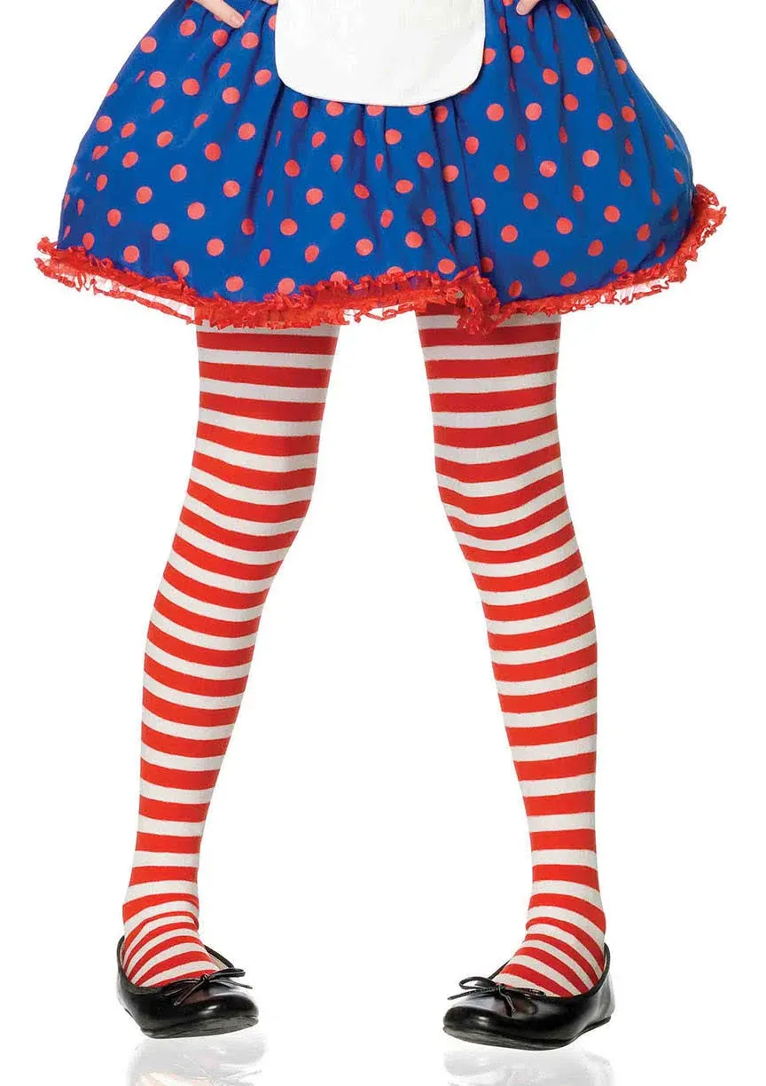 Leg Avenue Girl's Striped Costume Tights