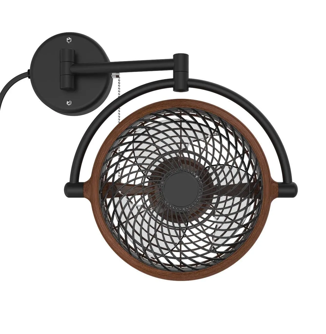 Vento 14.3" Wall Mounted Fan Finish: Walnut 4717964011213