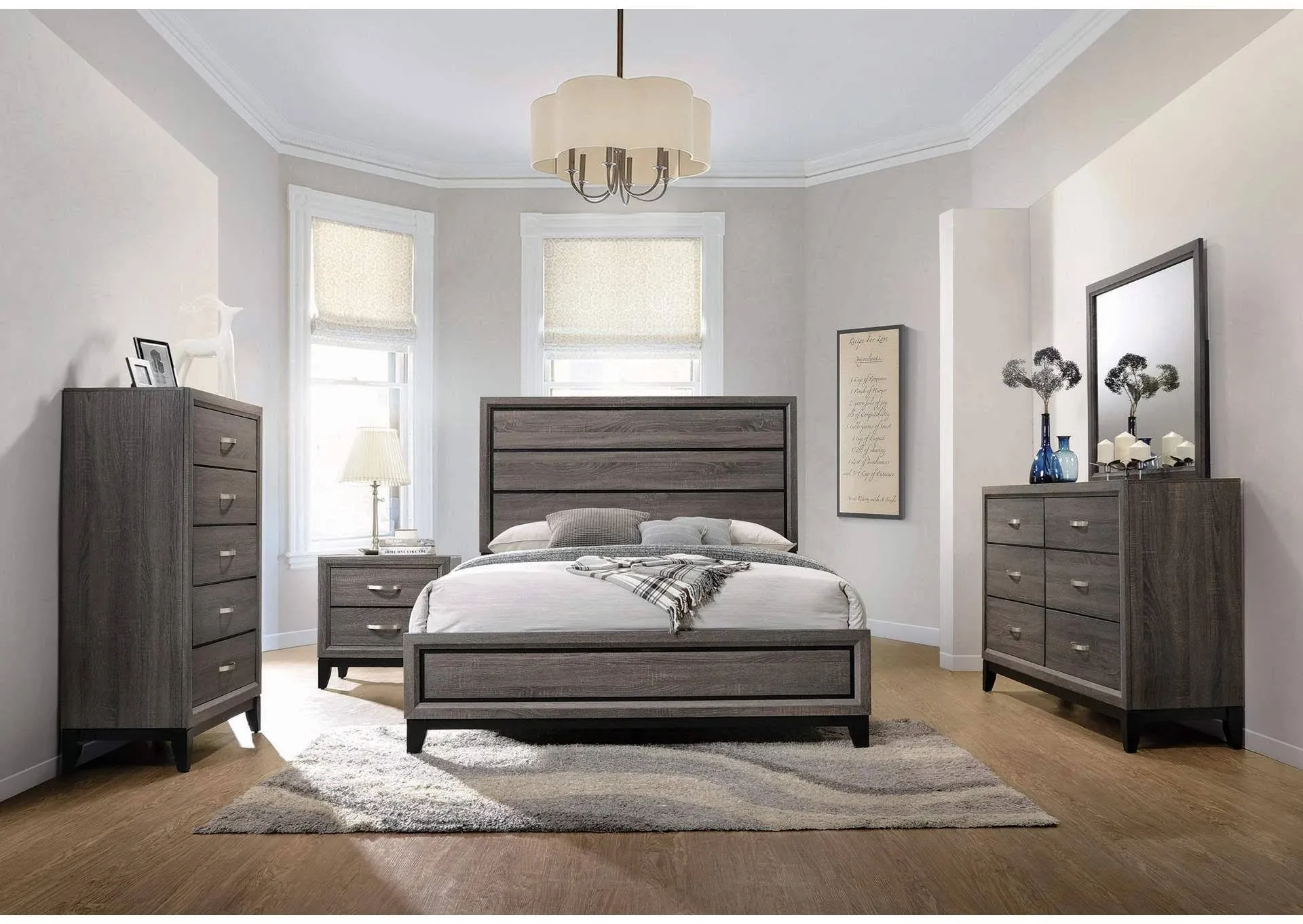 Coaster Watson Bedroom Set Grey Oak