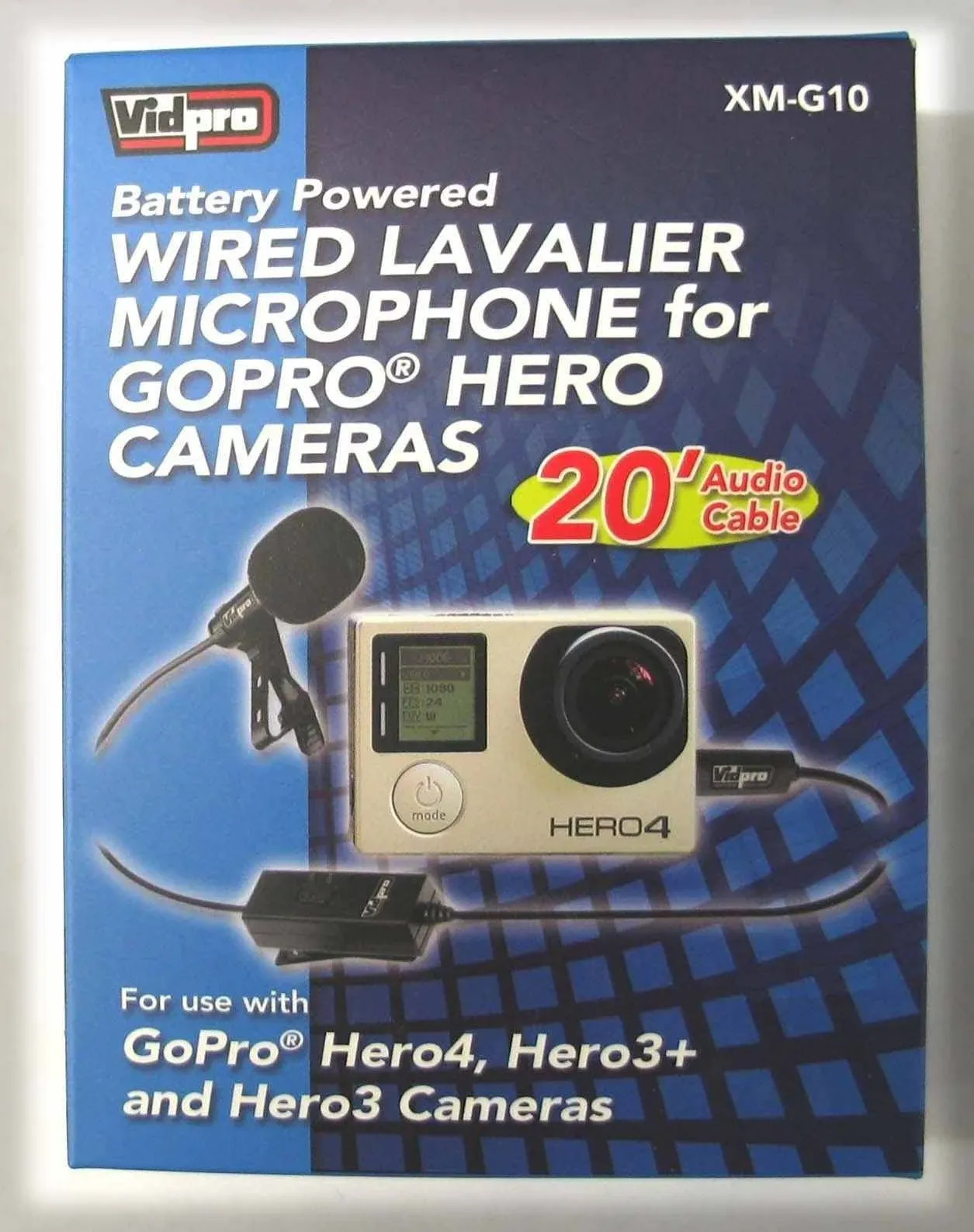 XM-G10 Lav Microphone for GoPro Hero Cameras