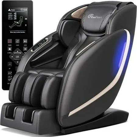 Easpearl 2023 4D Full Body Massage Chair Zero Gravity Shiatsu Recliner with Heat ...