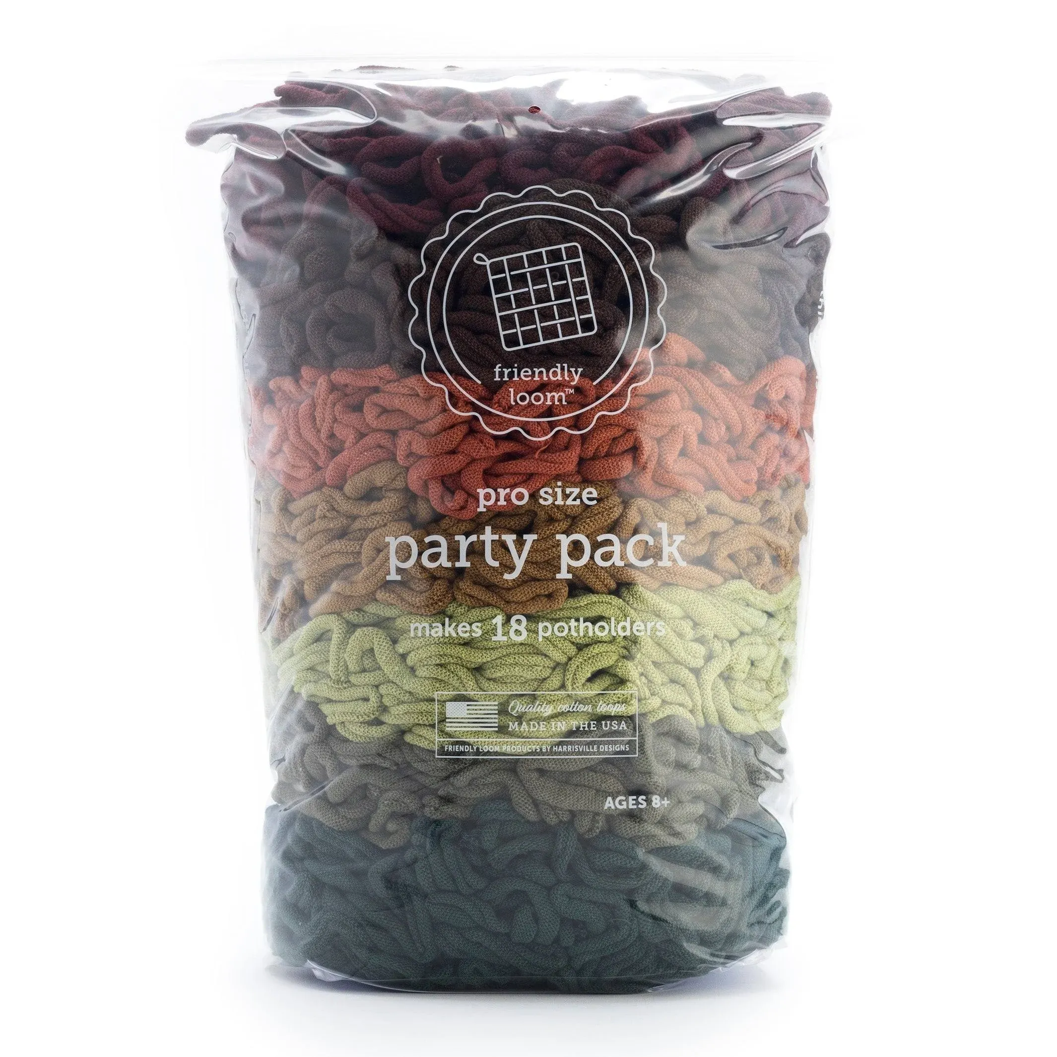 Friendly Loom PRO Size Potholder Loops Party Pack