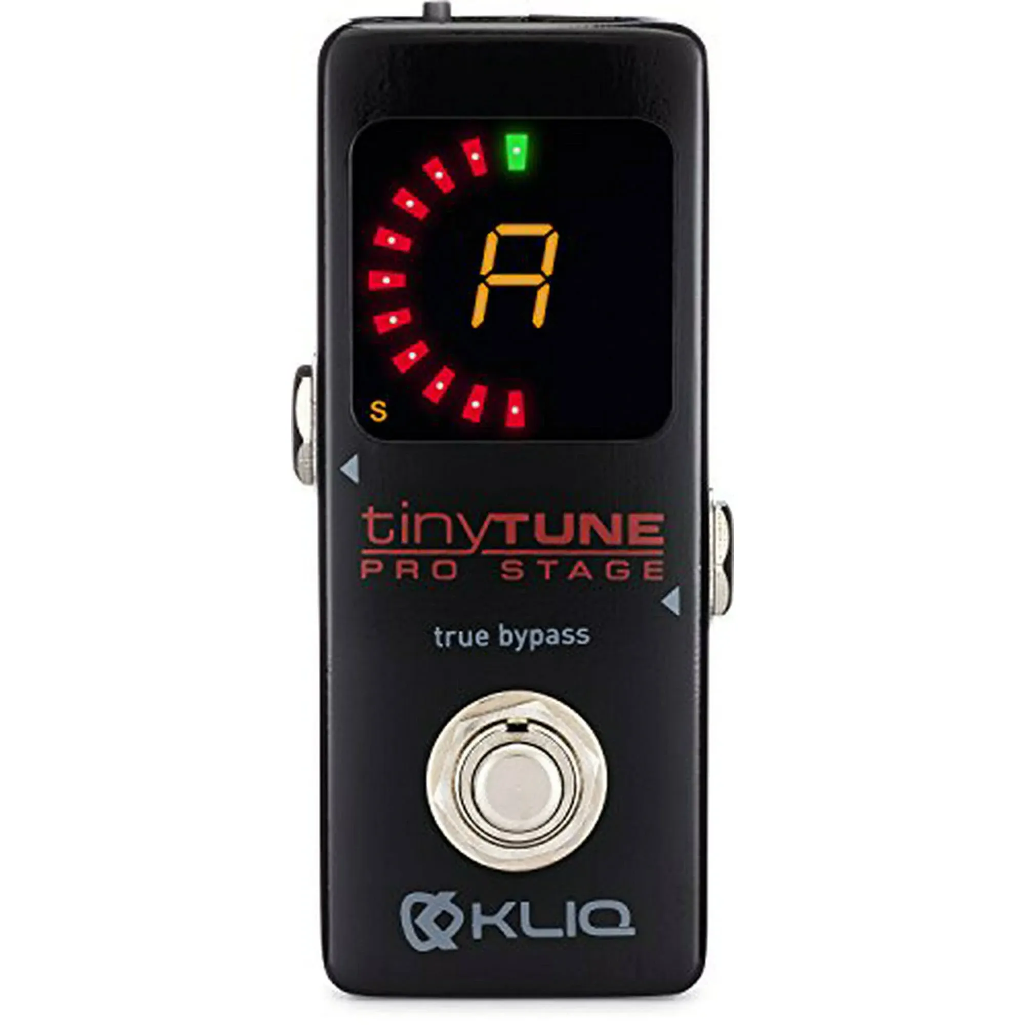 KLIQ TinyTune Pro Stage Tuner Pedal for Guitar and Bass with True Bypass Swit...