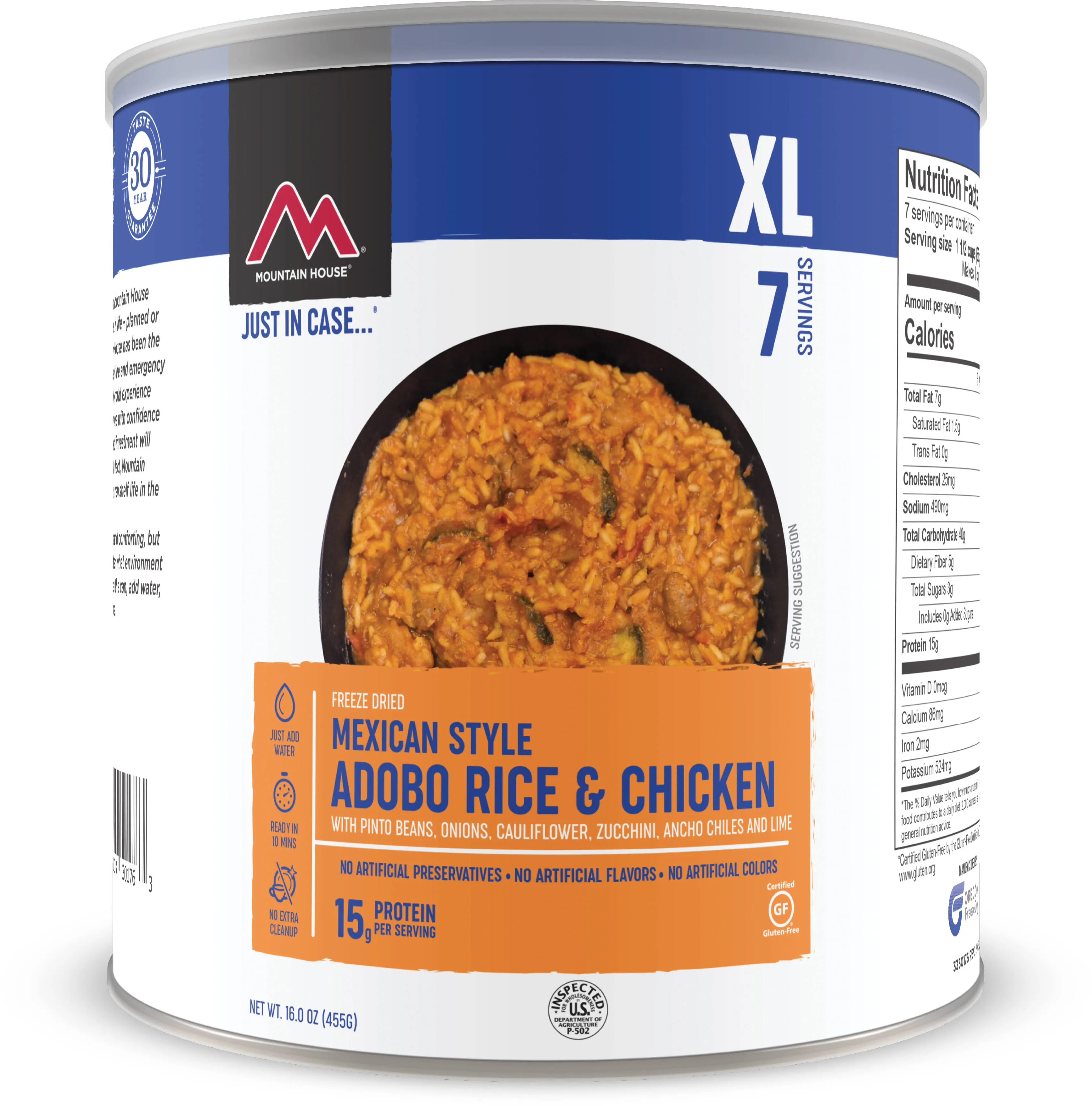 Mountain House Mexican Style Adobo Rice & Chicken #10 Can