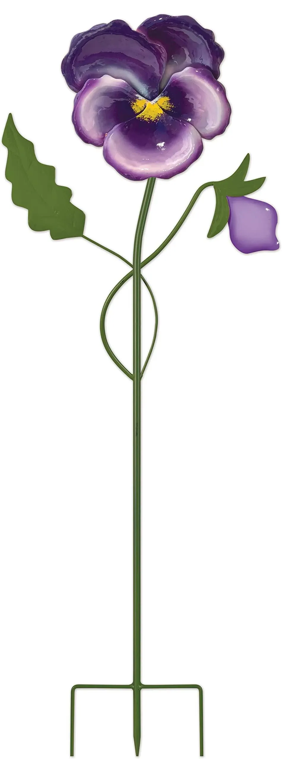 Sunset Vista Designs Field of Flowers Garden Stakes Plant Pick, Purple Pansy, 50-Inch