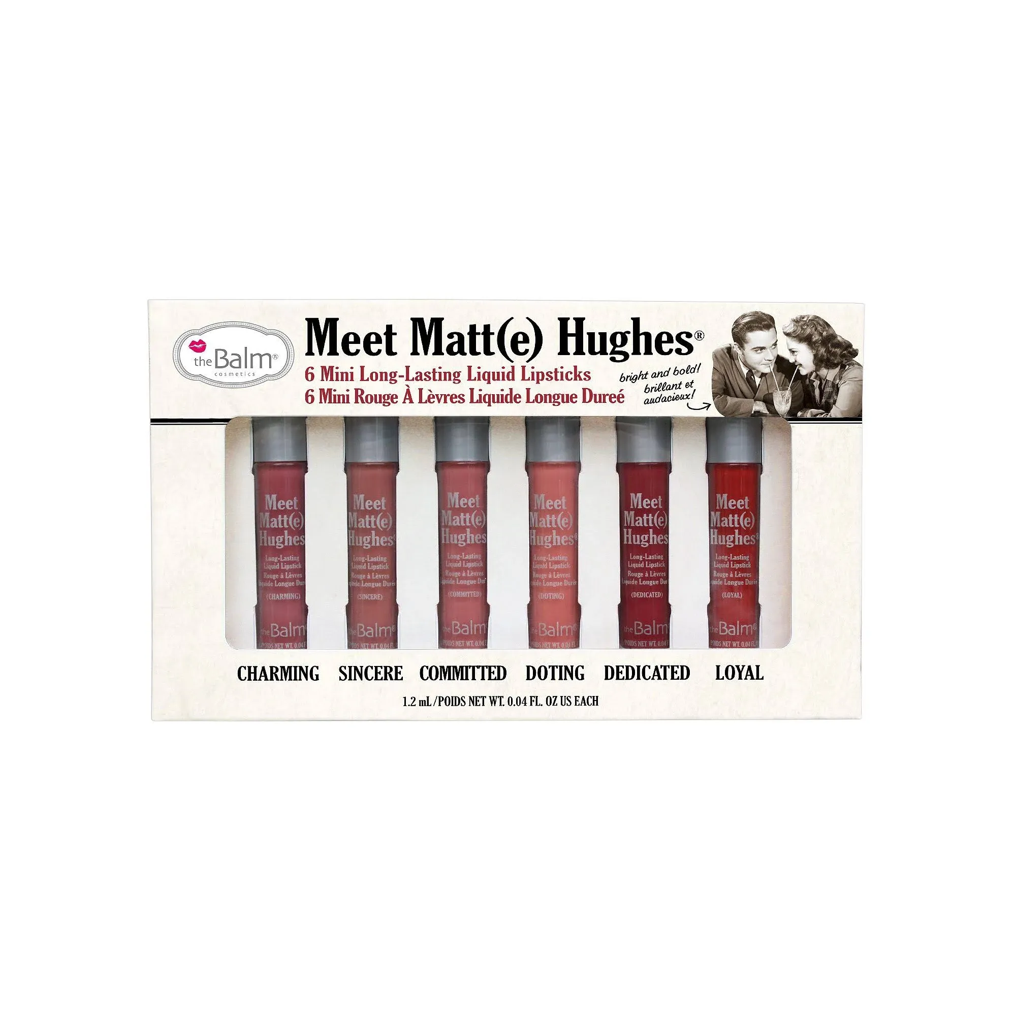 theBalm Meet Matte Hughes Set of 6 Mini Long Lasting Liquid Lipsticks Vol. 2