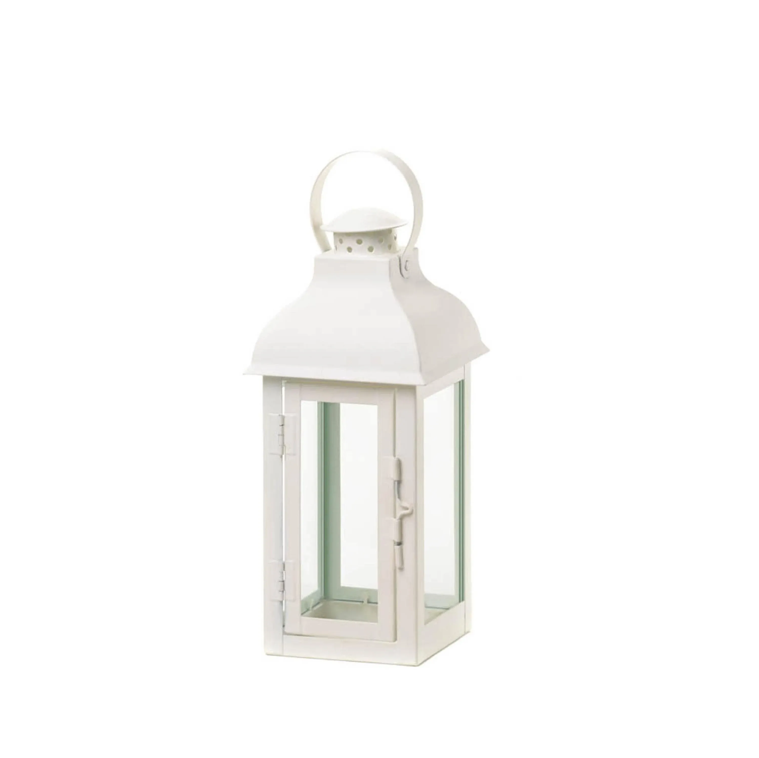 Accent Plus White Home Locomotion Gable Medium Lantern, No Size