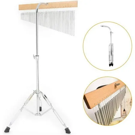 TFCFL 36-Tone Bar Chimes Single-Row Musical Percussion Instrument with Tripod Stand