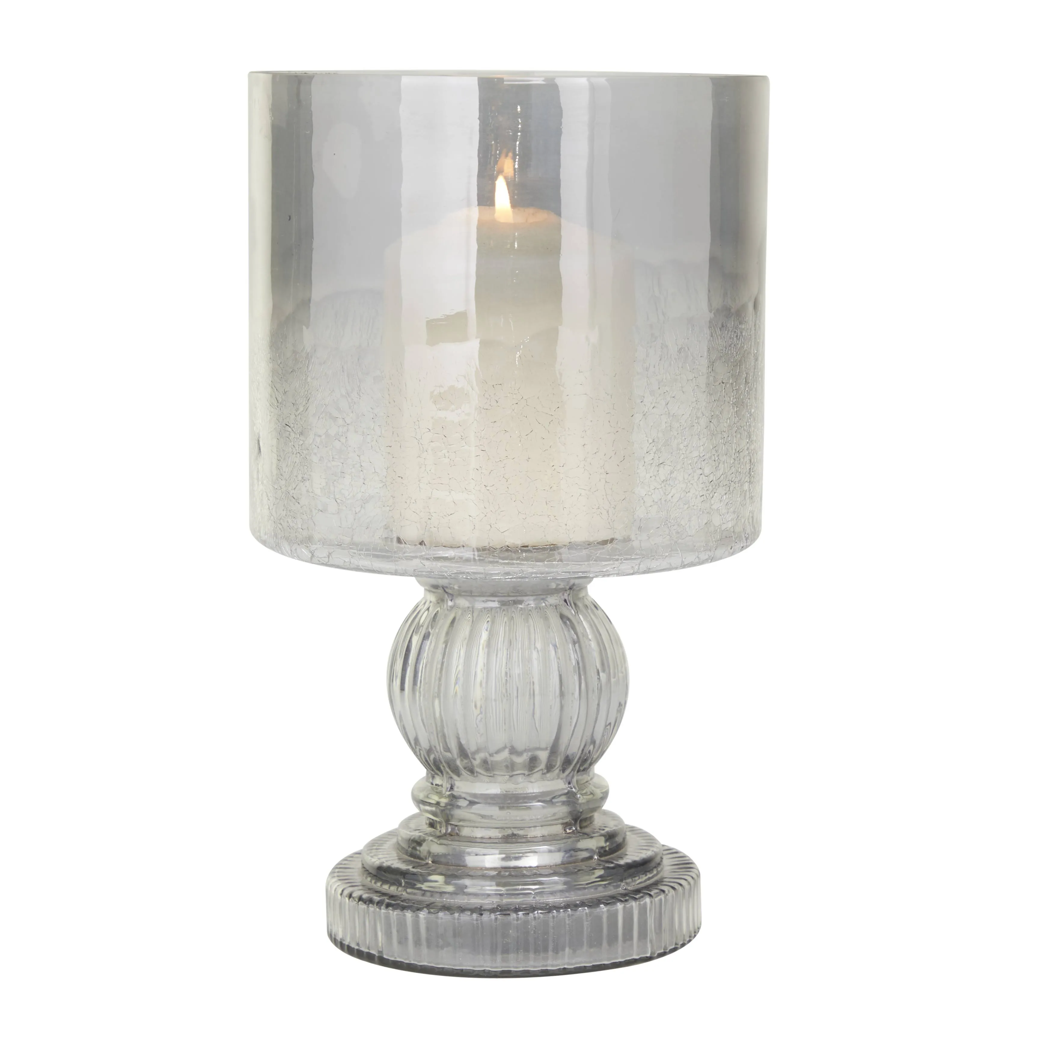 Monroe Lane Traditional Glass Hurricane Lamp, Black