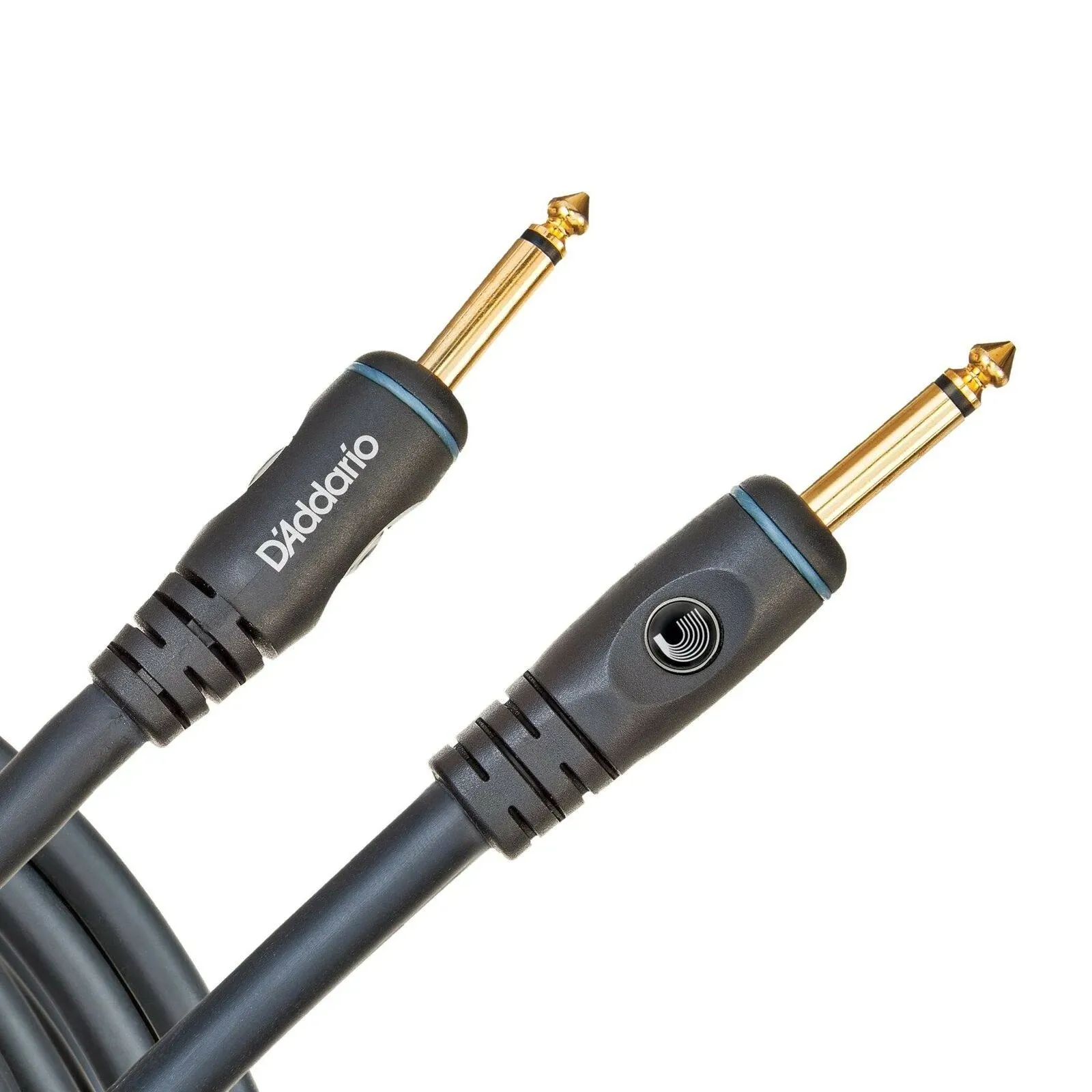 D'Addario Accessories Custom Series Speaker Cable - Straight 1/4 Inch Male to 1/4 Inch Male Ends - Sound Transmission - Durable and Reliable - 3 Feet